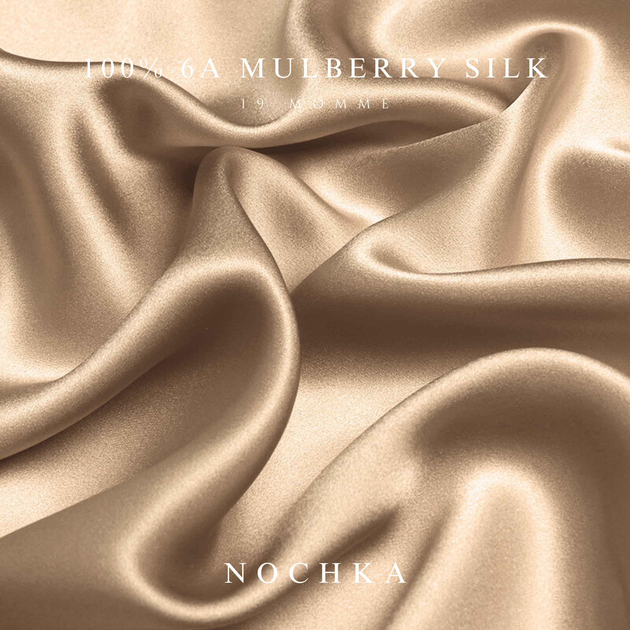 Caramel Pure Silk Headband - NOCHKA
