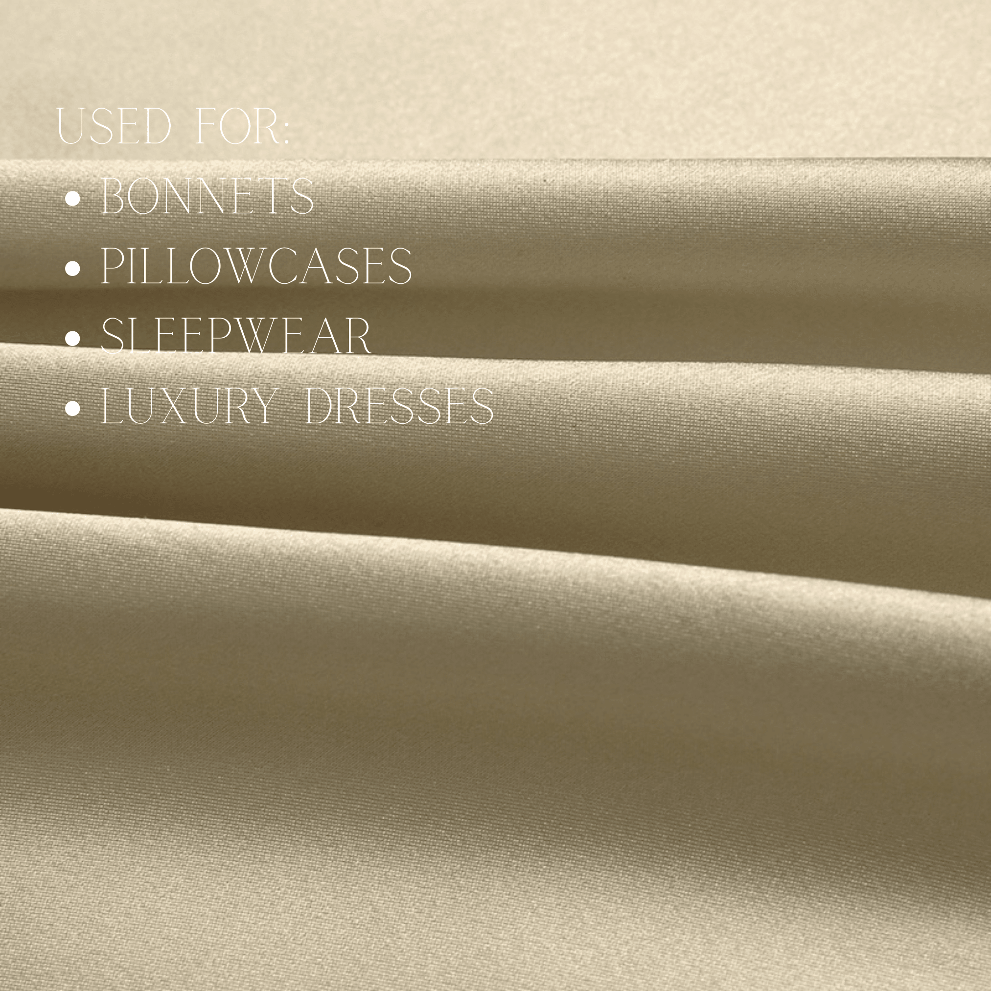 Champagne 100% Pure Mulberry Silk Fabric Cut - to - Size Silk Fabric - NOCHKA
