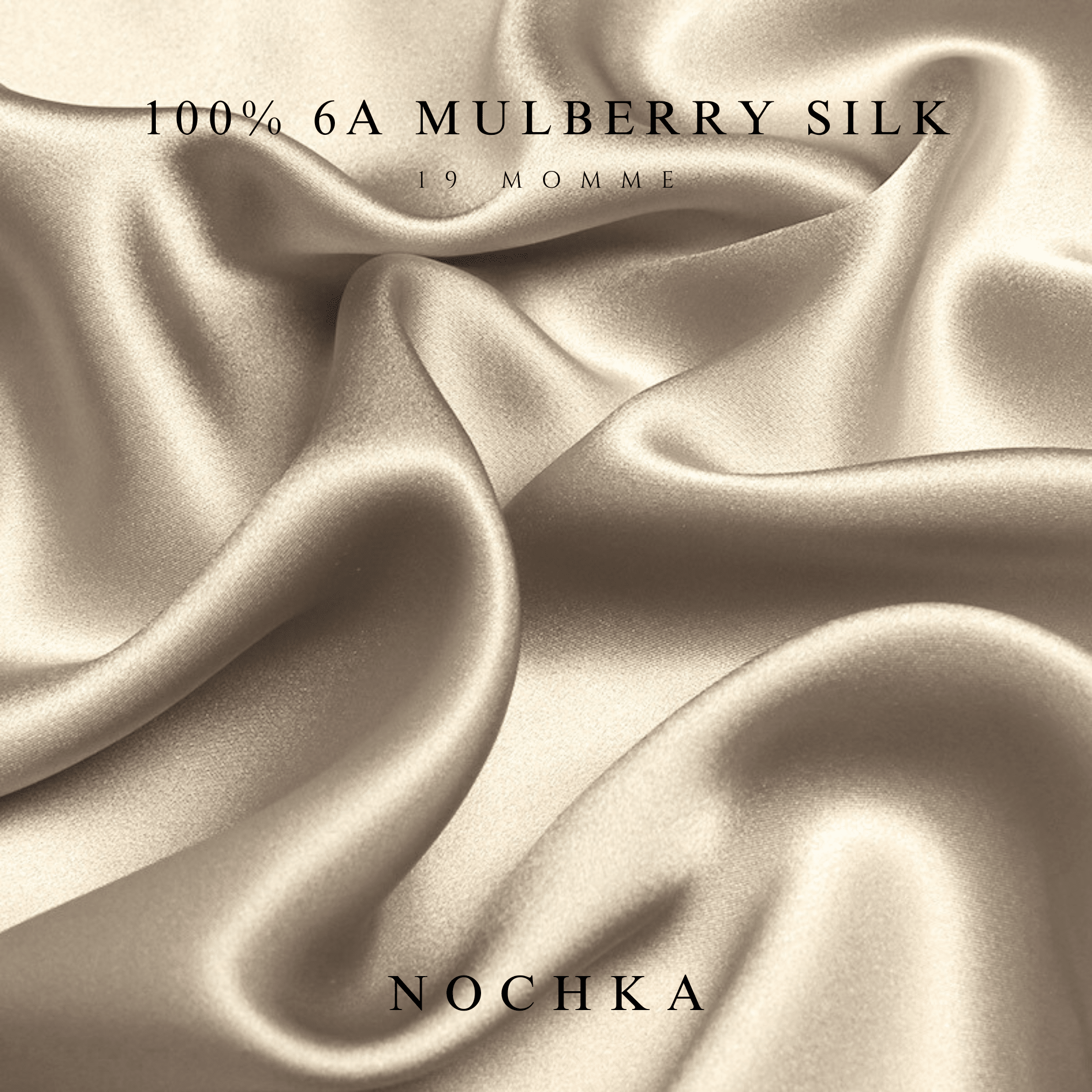 Champagne Pure Silk Headband - NOCHKA
