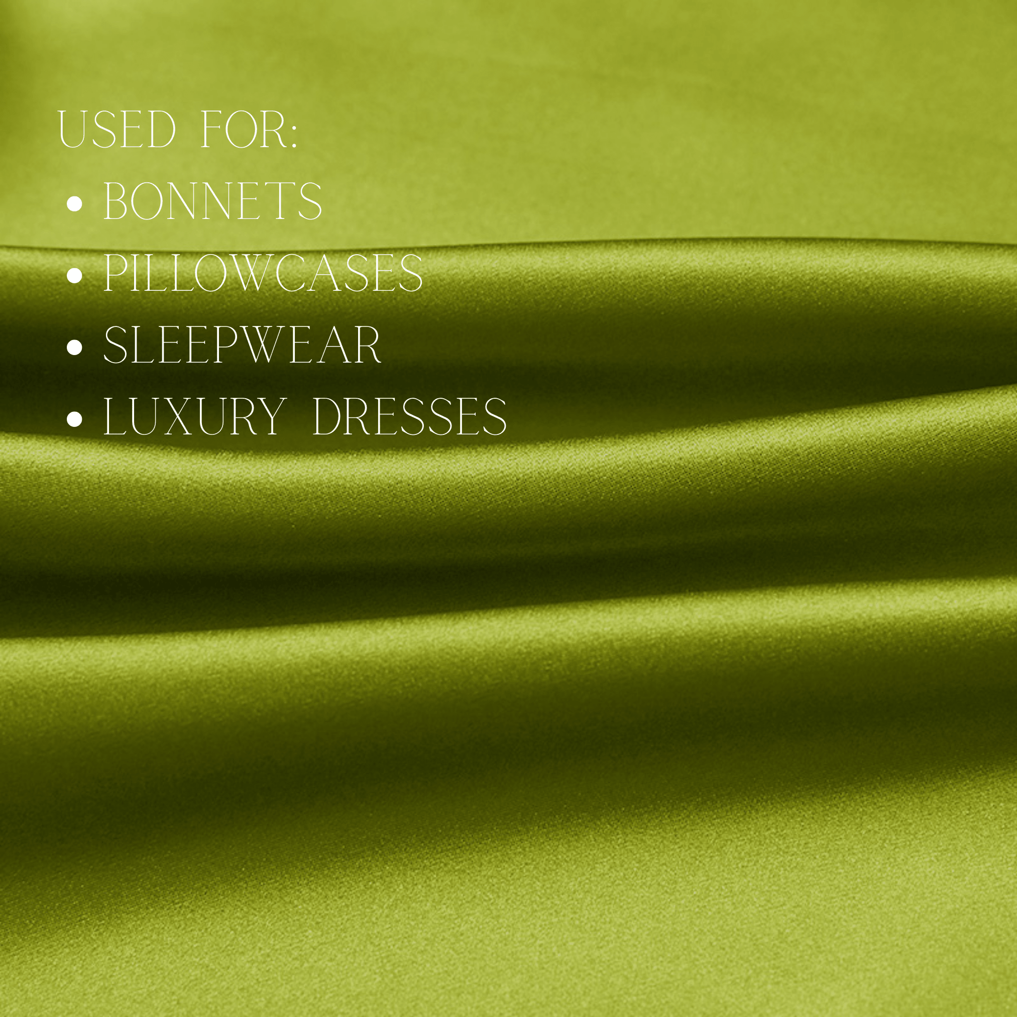 Chartreuse 100% Pure Mulberry Silk Fabric 19mm Cut - to - Size Silk Fabric - NOCHKA
