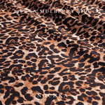 Cheetah and Black Pure Mulberry Silk Bonnet – Reversible & Durable - NOCHKA
