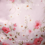 Cherry Blossom Pure Silk Headband - NOCHKA
