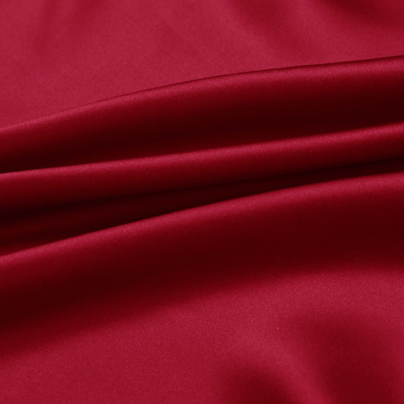 Chili Pepper Red 100% Pure Mulberry Silk Fabric 19mm 44" Width Pre - Cut Silk Fabric - NOCHKA
