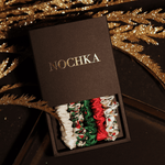 Christmas Shades Ultra - Skinny Silk Scrunchies (Set of 5) - NOCHKA
