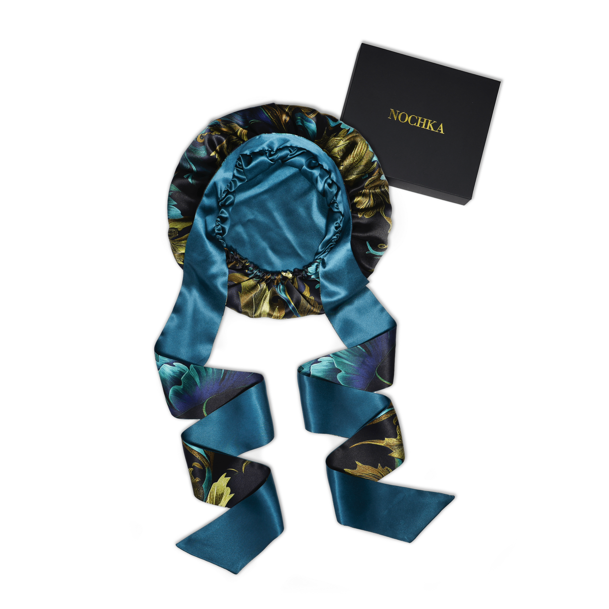 Wild Rose Pure Mulberry Silk Bonnet – Reversible, Adjustable Fit with Silk Ties