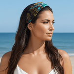 Chrysanthemum Theme Pure Silk Headband - NOCHKA

