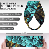 Chrysanthemum Theme Pure Silk Headband - NOCHKA

