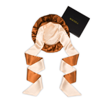 Copper Pure Mulberry Silk Bonnet – Reversible, Adjustable Fit with Silk Ties - NOCHKA
