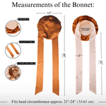 Copper Pure Mulberry Silk Bonnet – Reversible, Adjustable Fit with Silk Ties - NOCHKA
