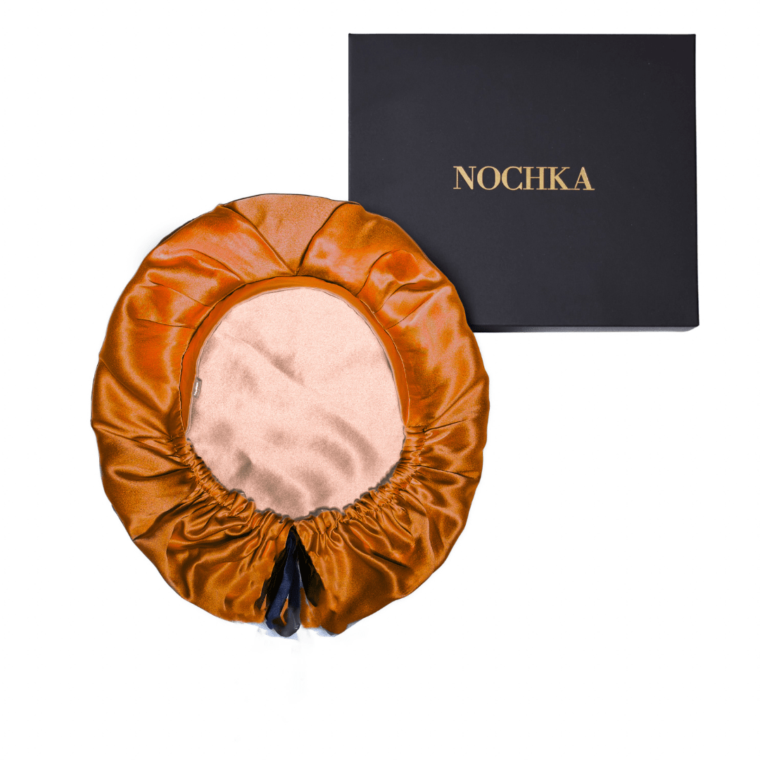Copper Pure Mulberry Silk Medical Bonnet – Reversible & Durable - NOCHKA
