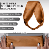 Copper Pure Silk Headband - NOCHKA

