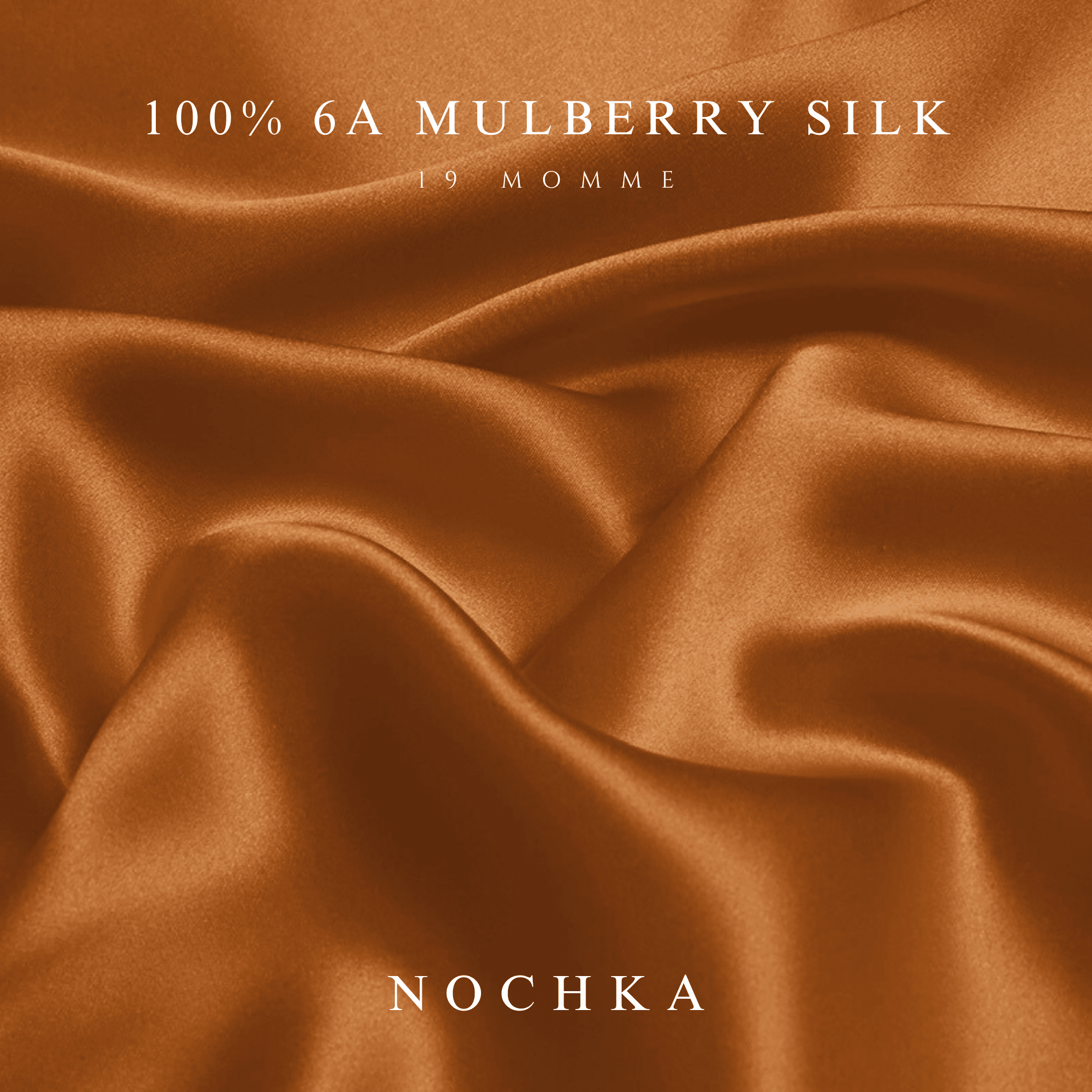 Copper Pure Silk Headband - NOCHKA
