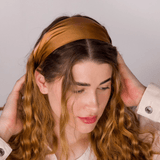 Copper Pure Silk Headband - NOCHKA
