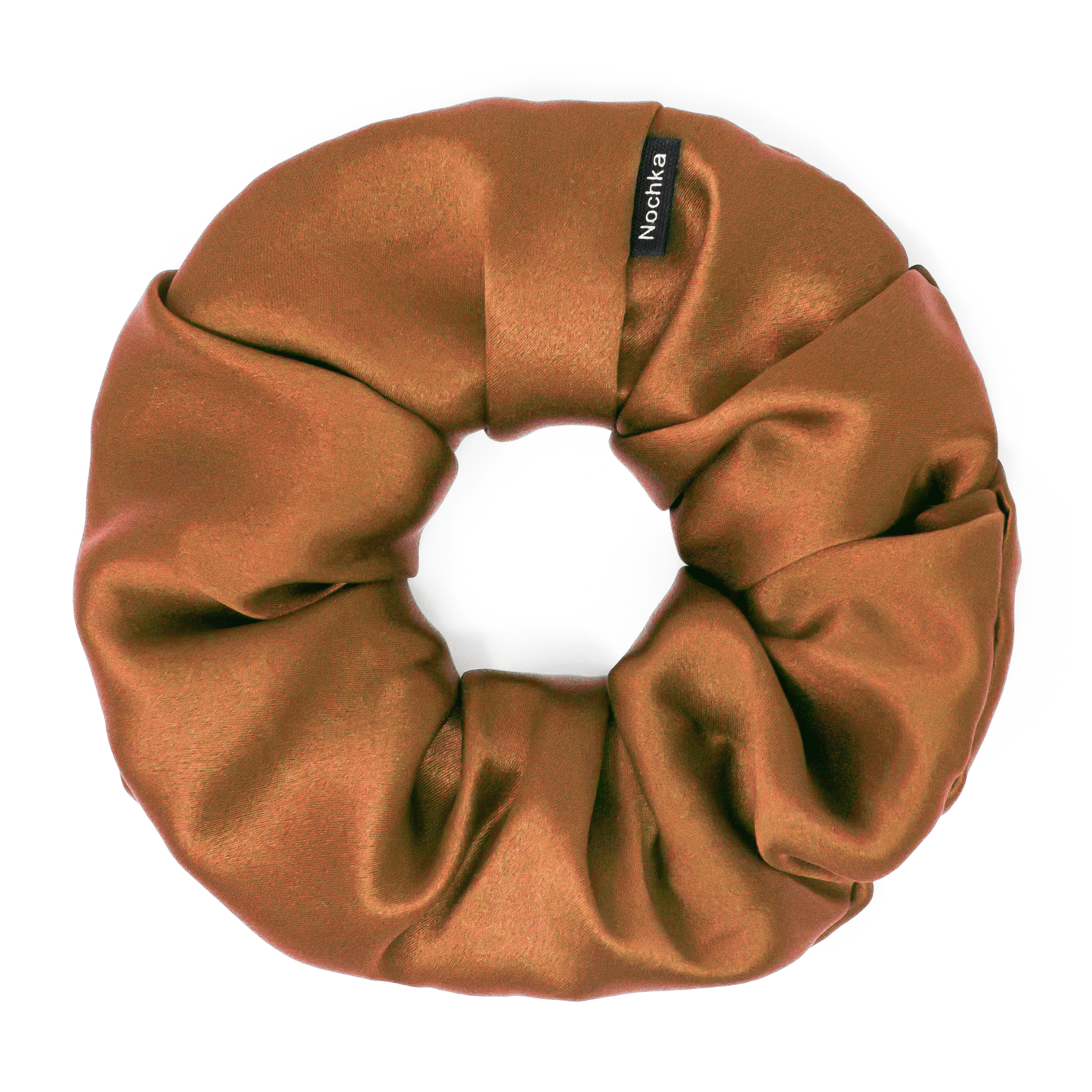 Copper Regular Scrunchie – 100% Pure Mulberry Silk, Perfect for All Hair Types - NOCHKA
