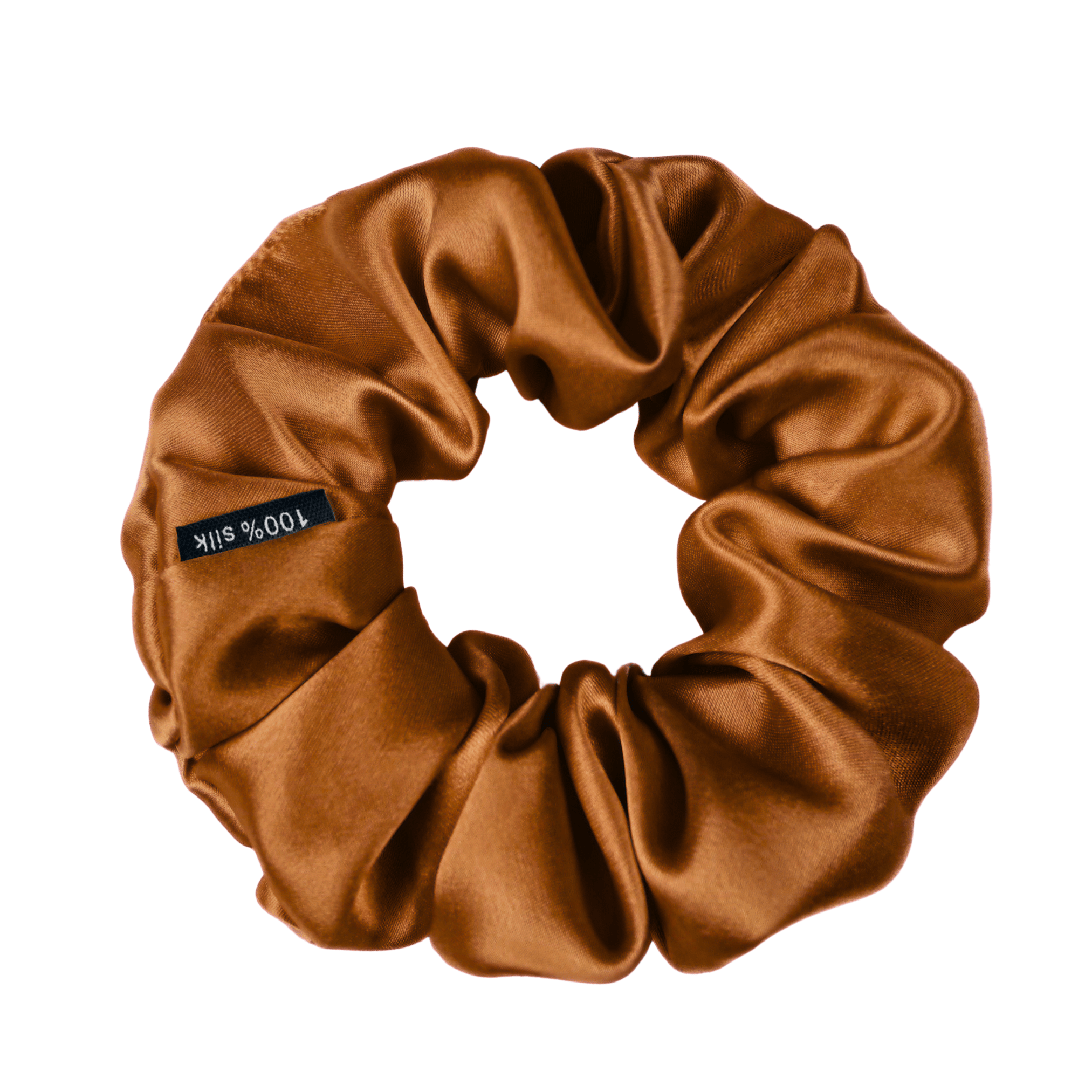 Copper Skinny Scrunchie – 100% Pure Mulberry Silk, Perfect for All Hair Types - NOCHKA
