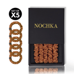 Copper Ultra - Skinny Silk Scrunchies (Set of 5) - NOCHKA
