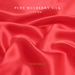 Coral 100% Pure Mulberry Silk Fabric 19mm Cut - to - Size Silk Fabric - NOCHKA
