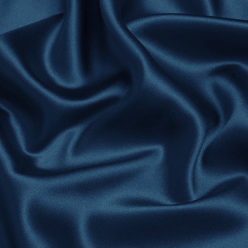 Coronet Blue 100% Pure Mulberry Silk Fabric 19mm 44" Width Pre - Cut Silk Fabric - NOCHKA
