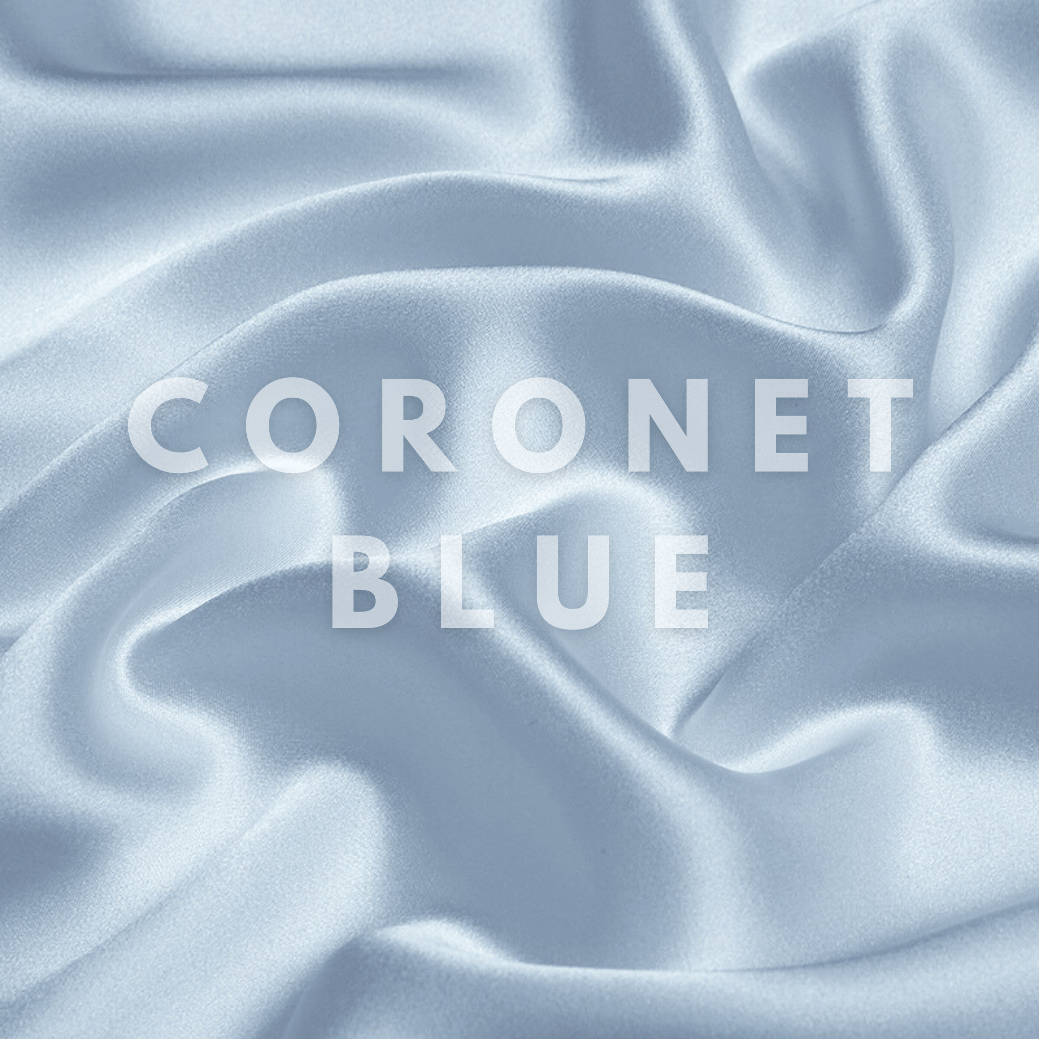 Coronet Blue Skinny Scrunchie – 100% Pure Mulberry Silk, Perfect for All Hair Types - NOCHKA
