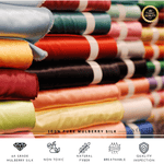 Cyan Blue 100% Pure Mulberry Silk Fabric 19mm Cut - to - Size Silk Fabric - NOCHKA
