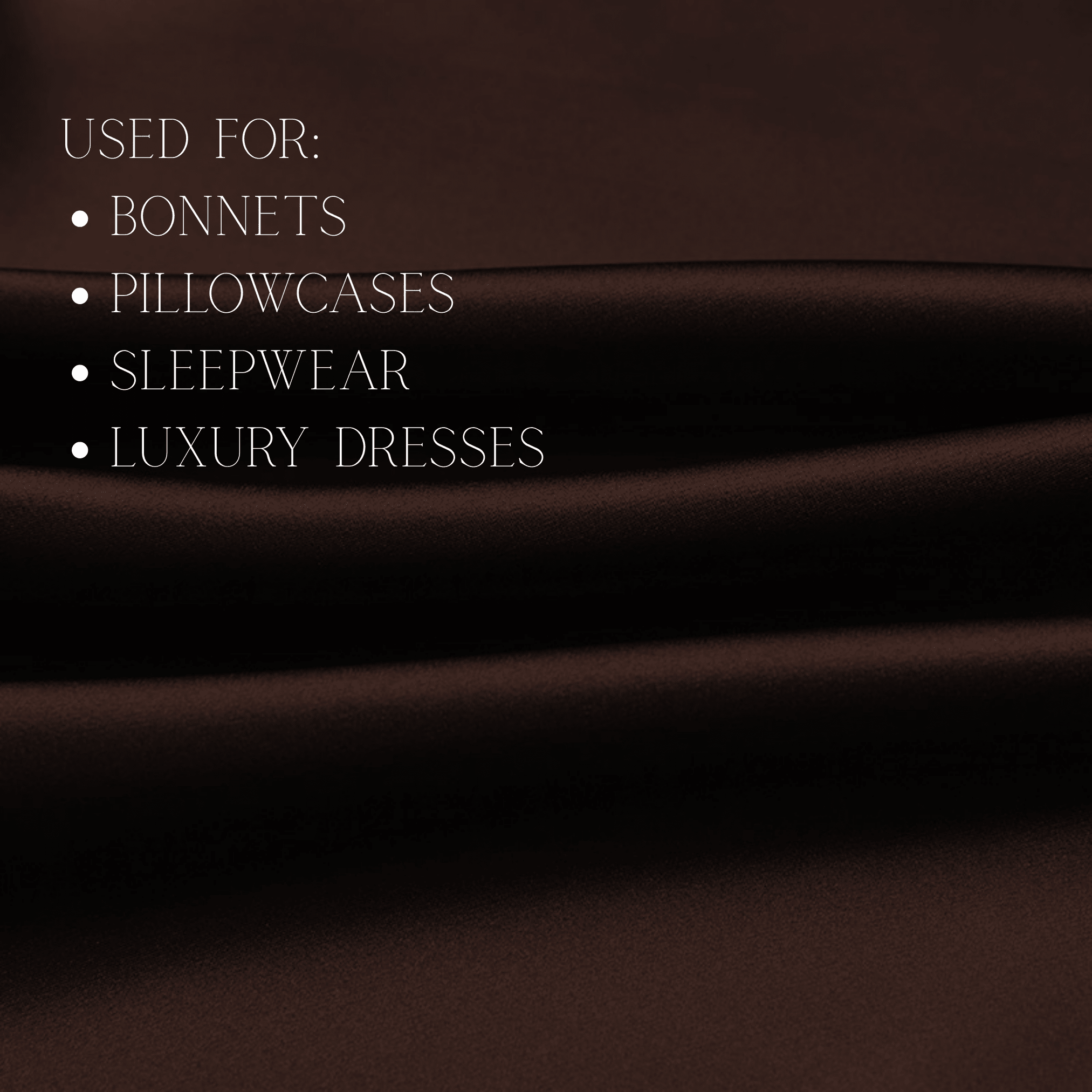 Dark Brown 100% Pure Mulberry Silk Fabric 19mm Cut - to - Size Silk Fabric - NOCHKA
