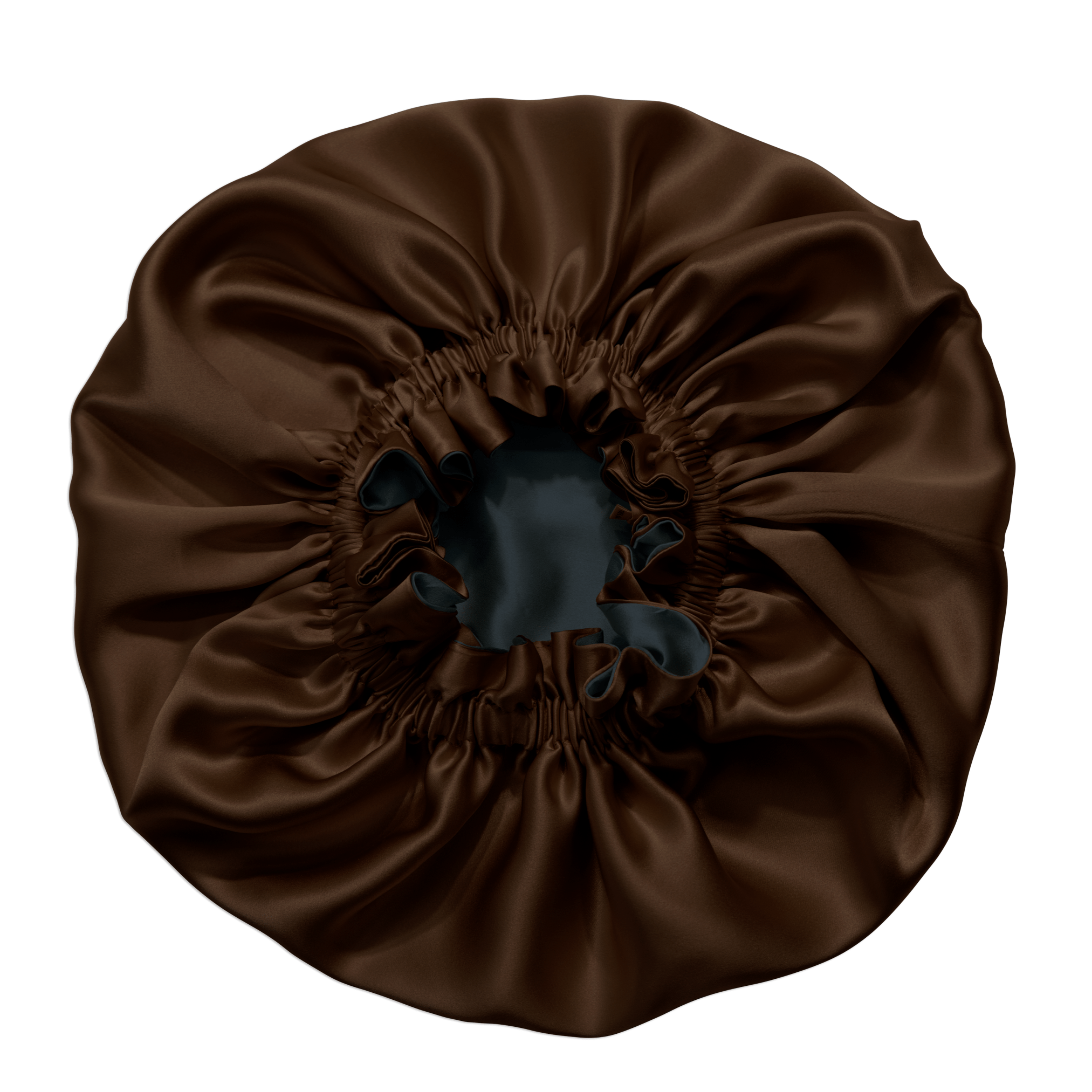 Dark Brown & Black Pure Mulberry Silk Bonnet – Reversible & Durable - NOCHKA
