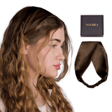 Dark Brown Pure Silk Headband - NOCHKA
