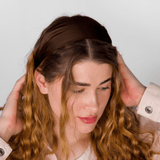 Dark Brown Pure Silk Headband - NOCHKA
