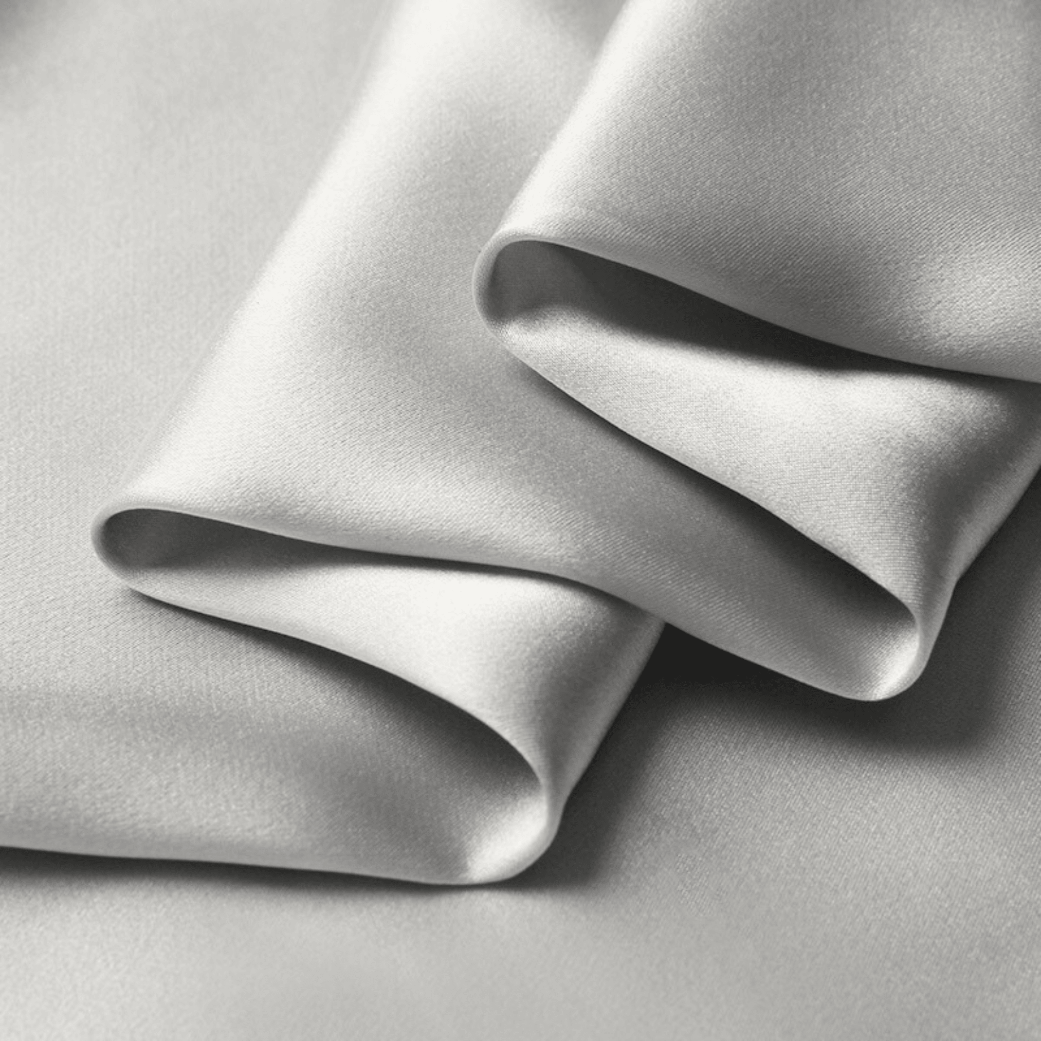 Dark Silver 100% Pure Mulberry Silk Fabric 19mm Cut - to - Size Silk Fabric - NOCHKA
