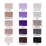 Dark Silver 100% Pure Mulberry Silk Fabric 19mm Cut - to - Size Silk Fabric - NOCHKA
