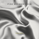 Dark Silver 100% Pure Mulberry Silk Fabric 19mm Cut - to - Size Silk Fabric - NOCHKA
