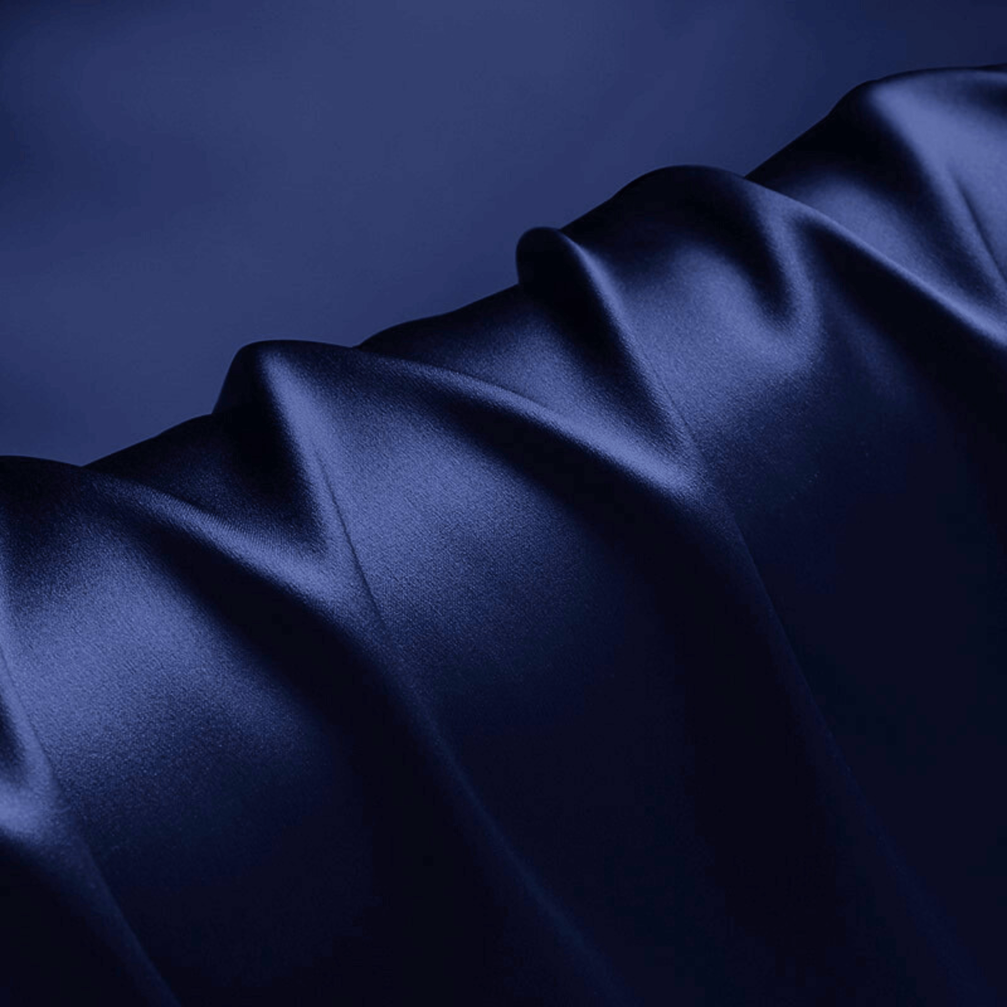 Deep Blue 100% Pure Mulberry Silk Fabric 19mm Cut - to - Size Silk Fabric - NOCHKA
