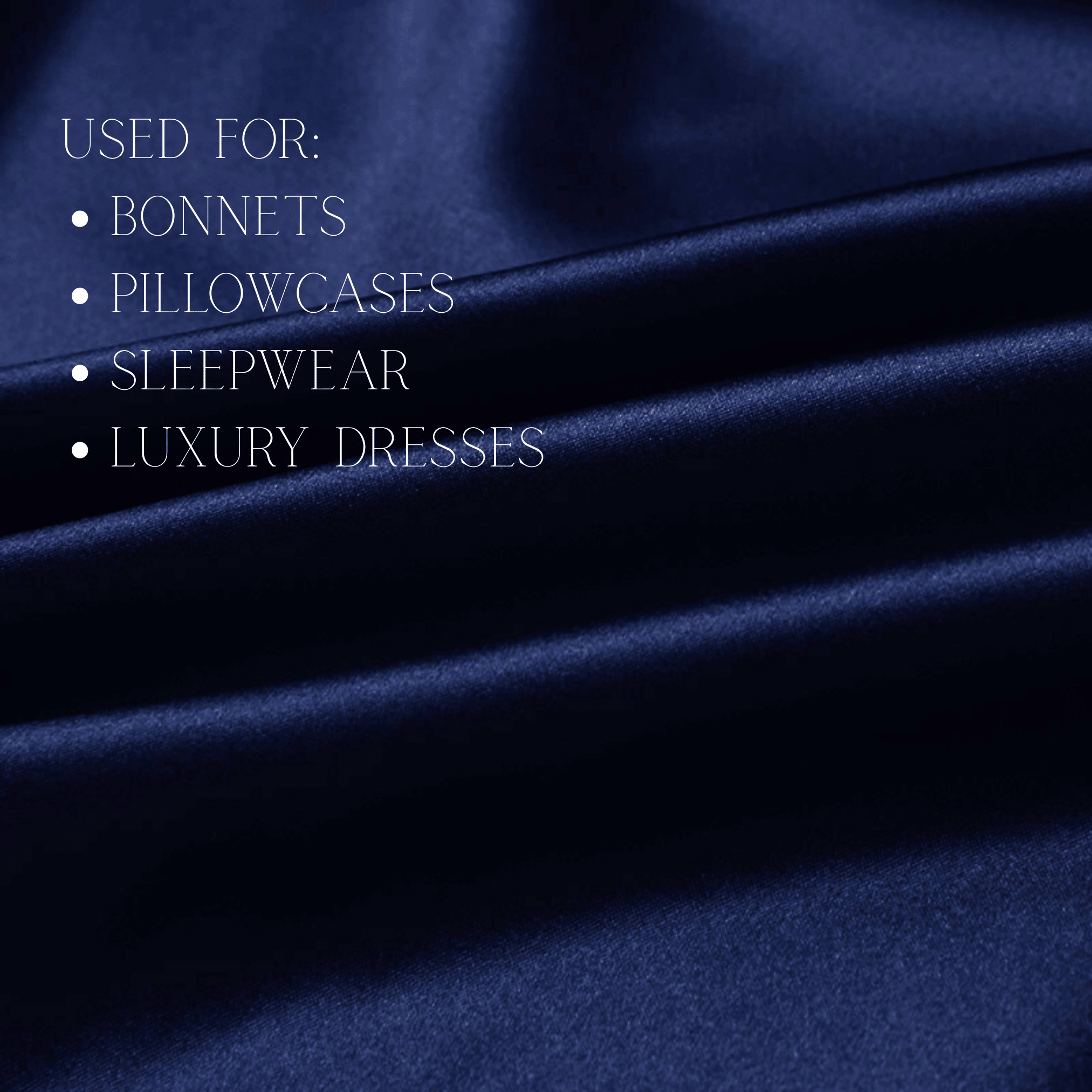 Deep Blue 100% Pure Mulberry Silk Fabric 19mm Cut - to - Size Silk Fabric - NOCHKA
