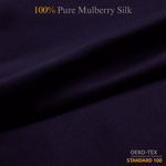 Deep Purple 100% Pure Mulberry Silk Fabric 19mm Cut - to - Size Silk Fabric - NOCHKA
