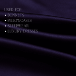 Deep Purple 100% Pure Mulberry Silk Fabric 19mm Cut - to - Size Silk Fabric - NOCHKA
