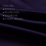 Deep Purple 100% Pure Mulberry Silk Fabric 19mm Cut - to - Size Silk Fabric - NOCHKA

