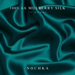 Deep Teal & Black Pure Mulberry Silk Bonnet – Reversible & Durable - NOCHKA

