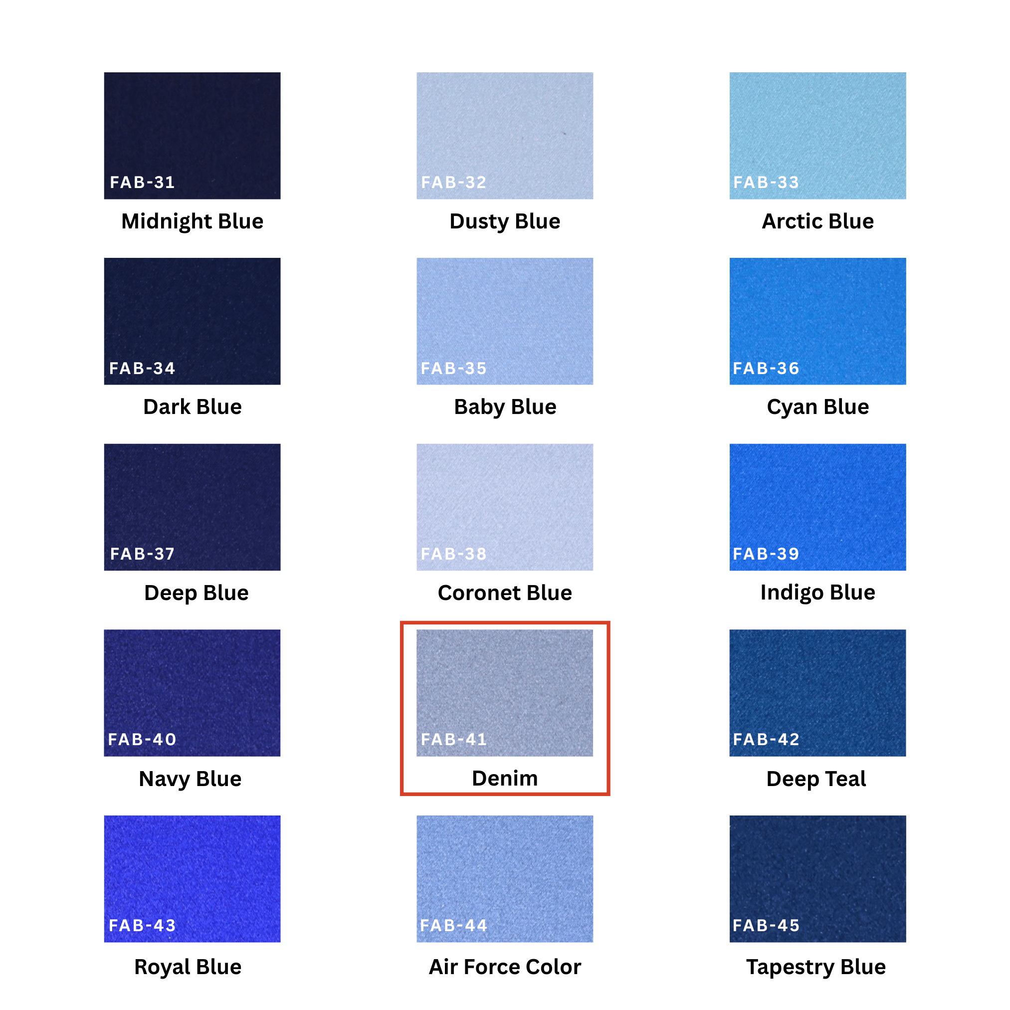 Denim 100% Pure Mulberry Silk Fabric 19mm Cut - to - Size Silk Fabric - NOCHKA
