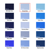 Dusty Blue 100% Pure Mulberry Silk Fabric 19mm Cut - to - Size Silk Fabric - NOCHKA
