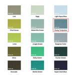 Dusty Turquoise 100% Pure Mulberry Silk Fabric 19mm Cut - to - Size Silk Fabric - NOCHKA
