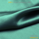 Dusty Turquoise 100% Pure Mulberry Silk Fabric 19mm Cut - to - Size Silk Fabric - NOCHKA
