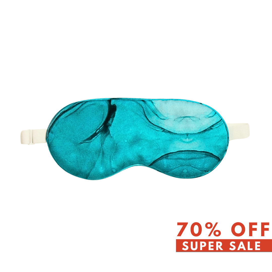 Dusty Turquoise Pure Silk Sleep Mask - NOCHKA
