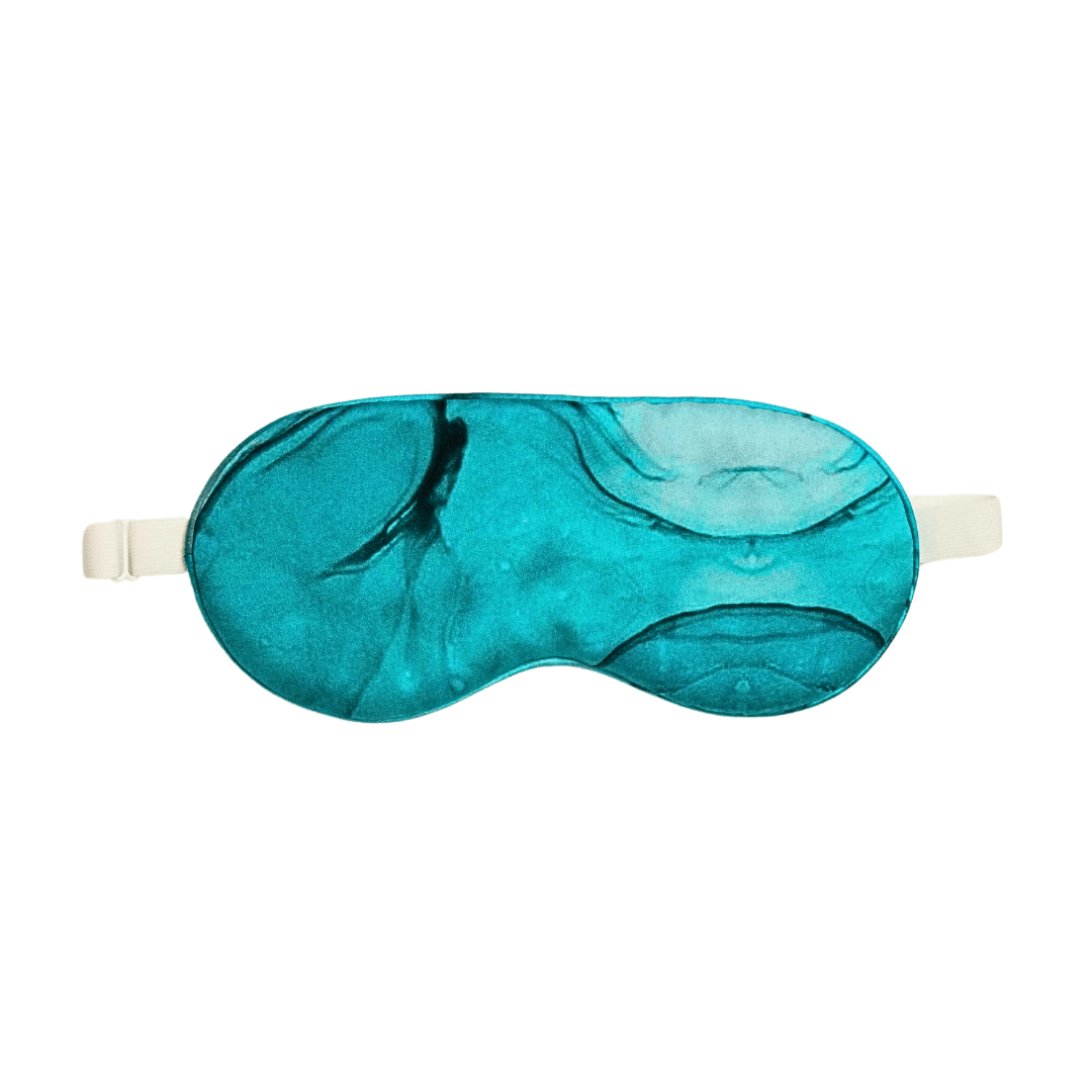 Dusty Turquoise Pure Silk Sleep Mask - NOCHKA
