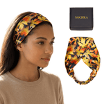 Fall Leaves Pure Silk Headband - NOCHKA
