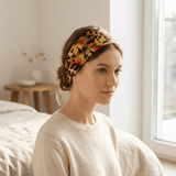 Fall Leaves Pure Silk Headband - NOCHKA
