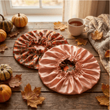 Fall Theme Pure Mulberry Silk Bonnet – Reversible & Durable - NOCHKA
