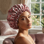 Floral Pure Mulberry Silk Bonnet – Reversible & Durable - NOCHKA
