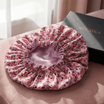 Floral Pure Mulberry Silk Bonnet – Reversible & Durable - NOCHKA
