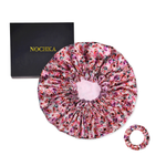 Floral Pure Mulberry Silk Bonnet – Reversible & Durable - NOCHKA
