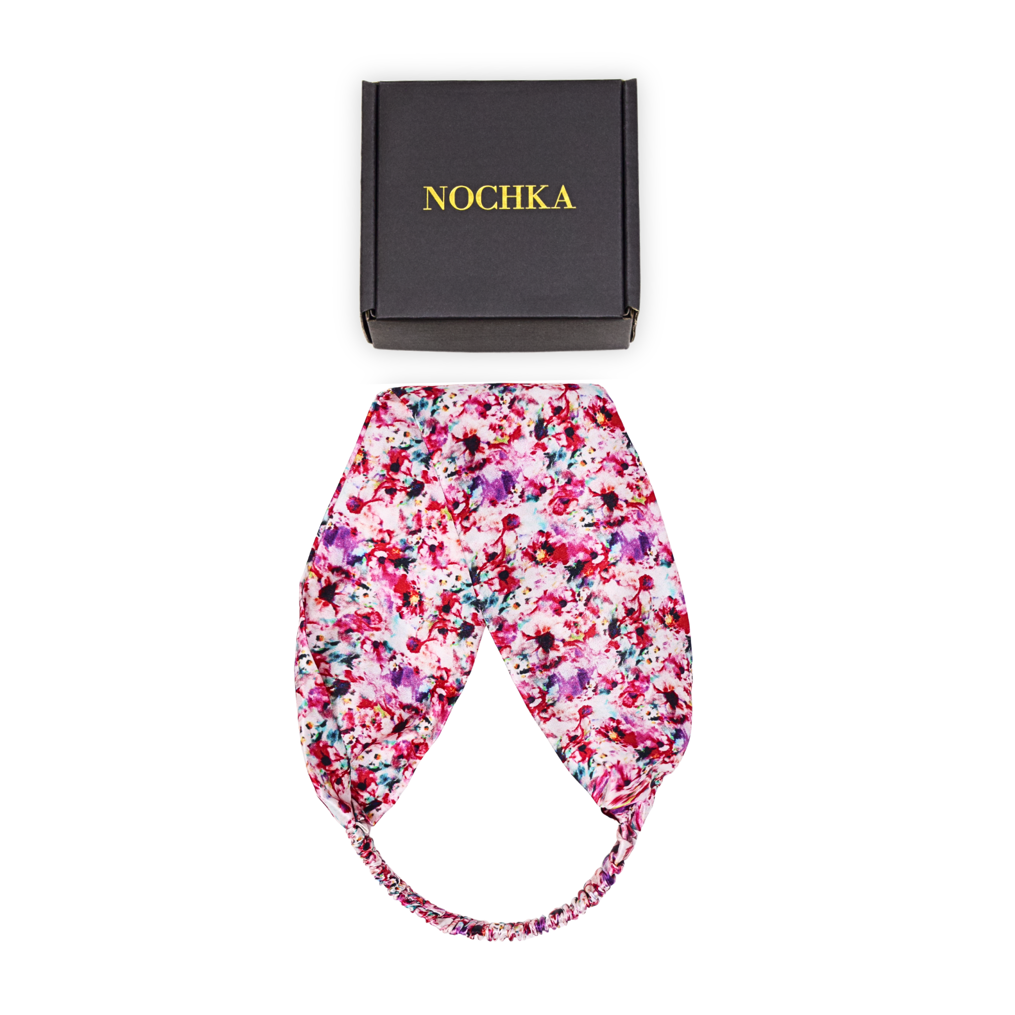 Floral Theme Pure Silk Headband - NOCHKA
